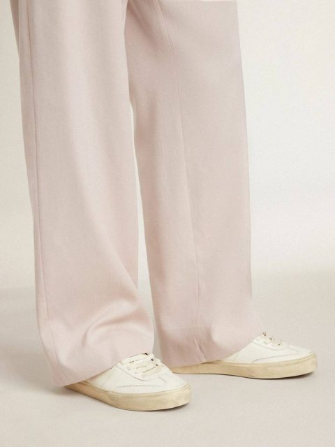 Men Golden Goose Ggdb Classics Soul Star In White Nappa Leather With White Leather Star - Image 3