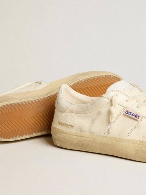 Men Golden Goose Ggdb Classics Soul Star In White Nappa Leather With White Leather Star - Image 4