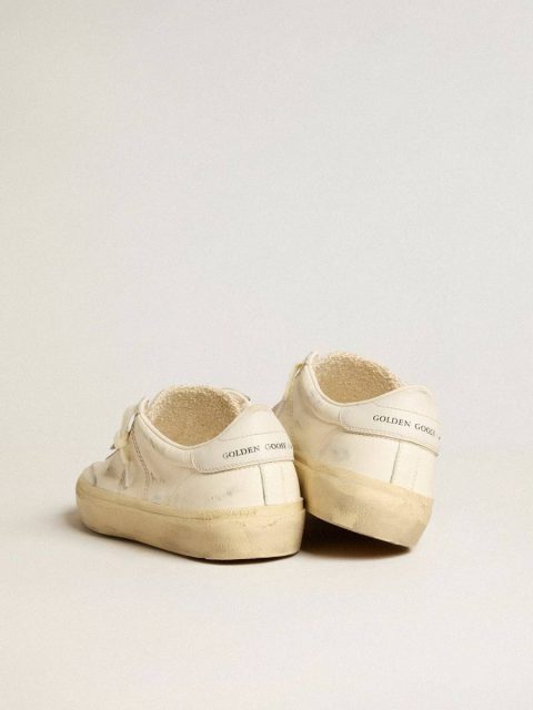 Men Golden Goose Ggdb Classics Soul Star In White Nappa Leather With White Leather Star - Image 5