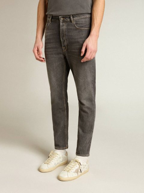 Men Golden Goose Jeans & Pants Black Men’s Black Jeans With Printed Pocket - Image 2