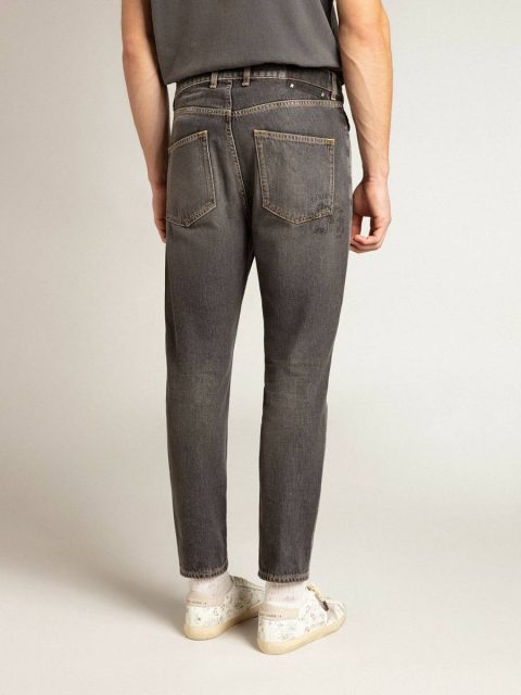 Men Golden Goose Jeans & Pants Black Men’s Black Jeans With Printed Pocket - Image 4