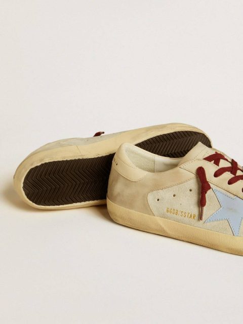Men Golden Goose Super-Star In Suede And Nubuck With Leather Star And Heel Tab Super-Star - Image 3