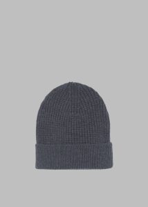 Men Headwear Grey The Frankie Shop Amo Wool Beanie - Grey Melange - Image 2