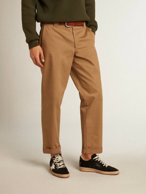 Men Jeans & Pants Beige Khaki Beige Khaki Golden Collection Chinos Golden Goose - Image 2