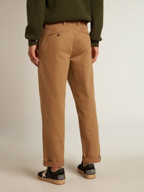 Men Jeans & Pants Beige Khaki Beige Khaki Golden Collection Chinos Golden Goose - Image 4