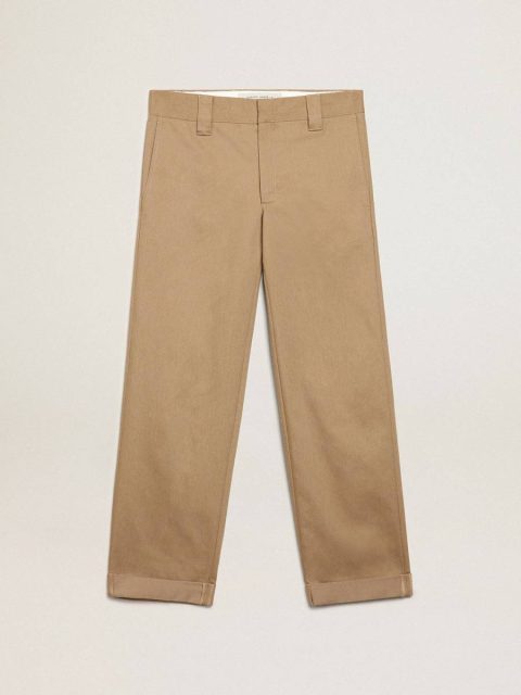 Men Jeans & Pants Beige Khaki Beige Khaki Golden Collection Chinos Golden Goose