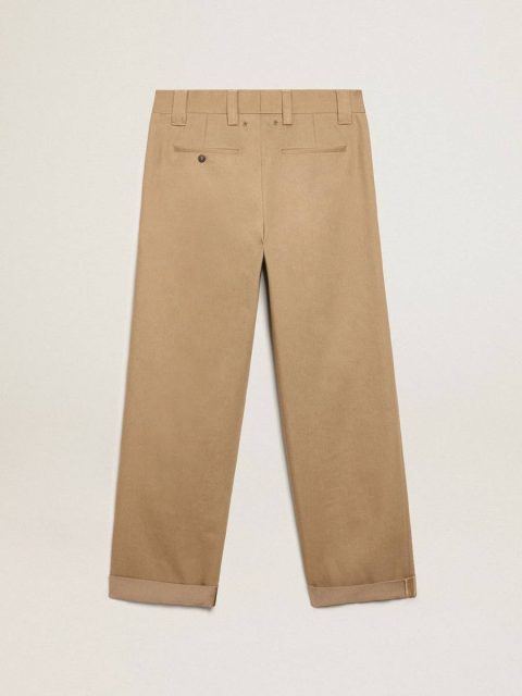 Men Jeans & Pants Beige Khaki Beige Khaki Golden Collection Chinos Golden Goose - Image 5