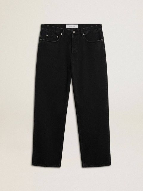 Men Jeans & Pants Men's Black One-Wash Jeans Golden Goose Black
