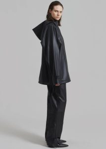Men Kevin Leather Trousers - Black The Frankie Shop Black Bottoms - Image 2