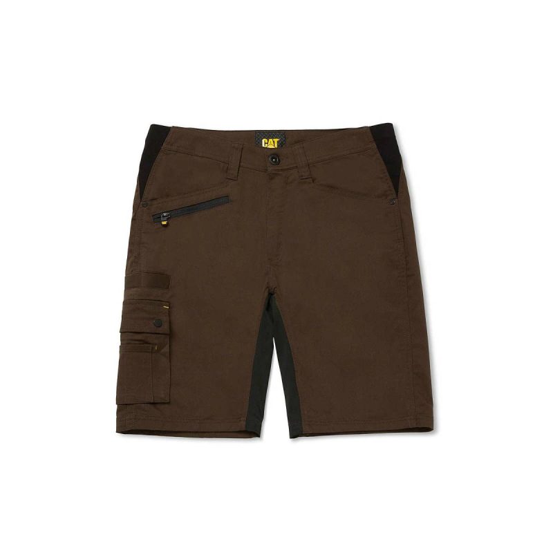 Men Men's Operator Flex Short Cat Brown Pants - Image 4