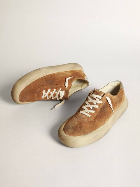 Men Men's Space-Star In Tobacco-Colored Suede Space-Star Golden Goose - Image 2