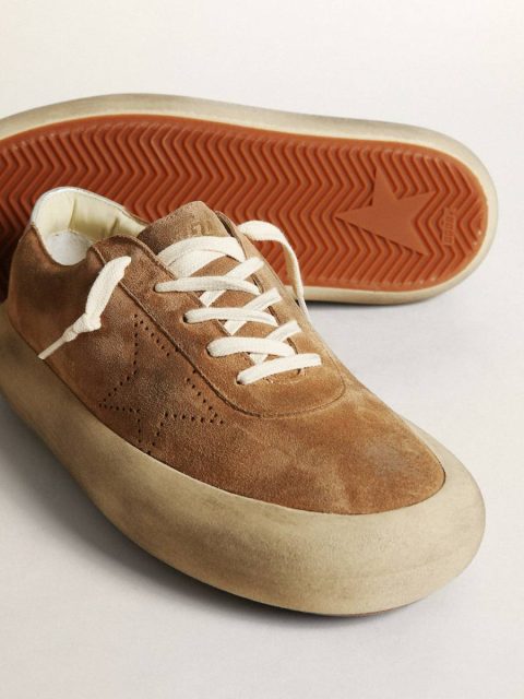 Men Men's Space-Star In Tobacco-Colored Suede Space-Star Golden Goose - Image 4