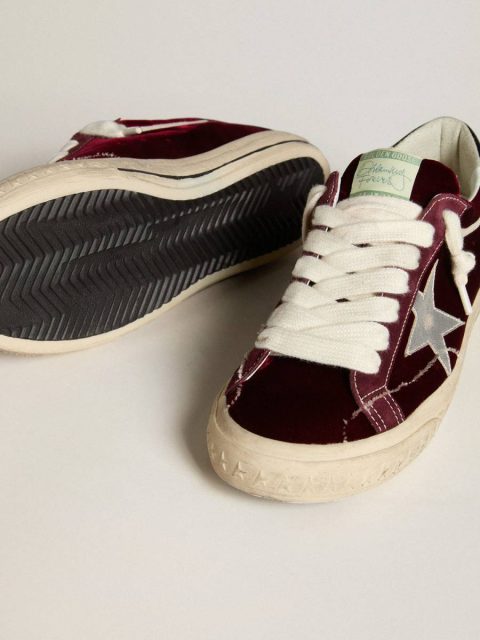Men Men’s Super-Star Ltd In Velvet With Metallic Leather Star And Heel Tab Super-Star Golden Goose - Image 4