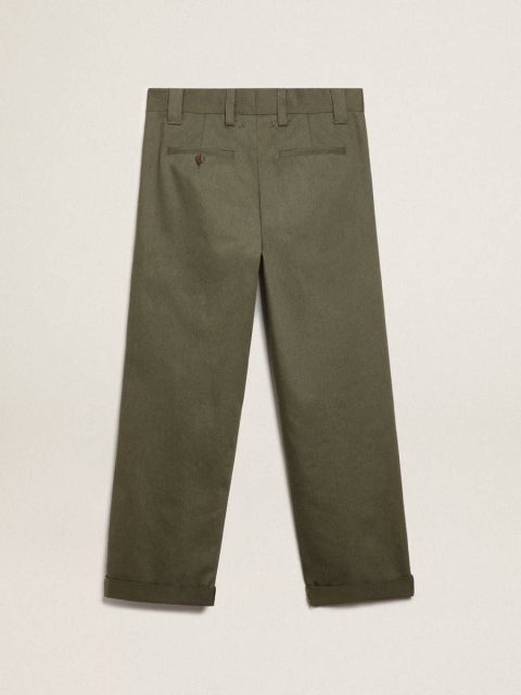 Men Military-Green Golden Collection Chinos Military Green Jeans & Pants Golden Goose - Image 5
