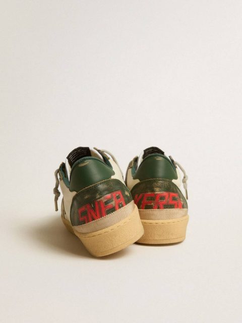 Men Off-White Golden Goose Ball Star Ball Star Ltd With Platinum Leather Star And Green Leather Heel Tab - Image 5
