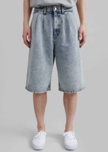 Men Otto Denim Bermuda Shorts - Blue Blue Bottoms The Frankie Shop - Image 5
