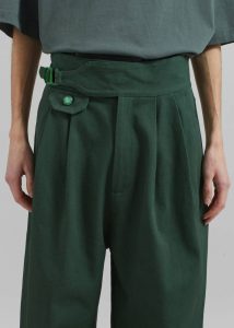 Men Pieces Uniques Le Pantalon Gurka - Green Green Bottoms The Frankie Shop - Image 2