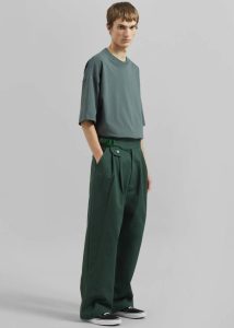Men Pieces Uniques Le Pantalon Gurka - Green Green Bottoms The Frankie Shop - Image 3