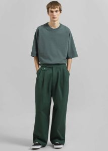Men Pieces Uniques Le Pantalon Gurka - Green Green Bottoms The Frankie Shop - Image 4