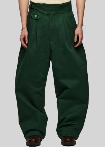 Men Pieces Uniques Le Pantalon Gurka - Green Green Bottoms The Frankie Shop - Image 5