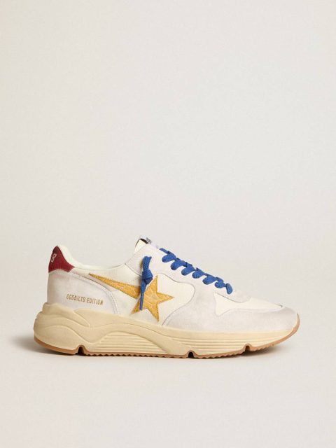 Men Running Sole Golden Goose Running Sole Ltd In Nappa With Leather Star And Suede Heel Tab