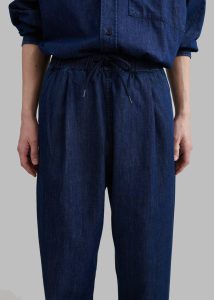 Men Tanner Denim Pants - Raw Wash Bottoms Blue The Frankie Shop - Image 4