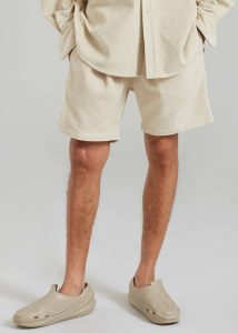 Men The Frankie Shop Bottoms Beige Camden Corduroy Shorts - Cream