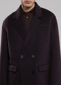 Men The Frankie Shop Outerwear Purple Harry Wool Blazer - Dark Plum - Image 3