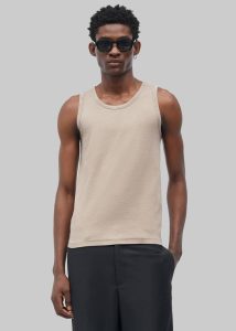 Men Tops Beige The Frankie Shop Samsøe Samsøe Salars Tank Top - Greige