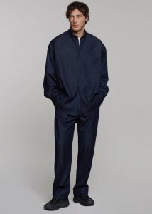 Men Tops Mason Button Up Shirt - Indigo The Frankie Shop Blue