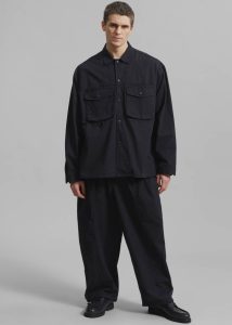 Men Tops The Frankie Shop Black Jameson Button Up Shirt - Black - Image 2