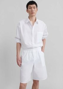 Men White Matthias Boxer Bermuda Shorts - White Bottoms The Frankie Shop - Image 4