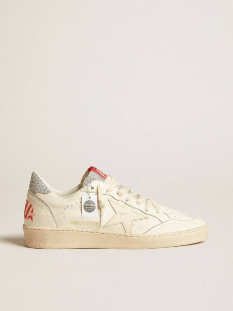 Men’s Ball Star Ltd In Nappa With White Star And Swarovski Crystal Heel Tab Golden Goose Men Ball Star - Image 2