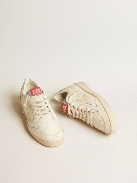 Men’s Ball Star Ltd In Nappa With White Star And Swarovski Crystal Heel Tab Golden Goose Men Ball Star - Image 3