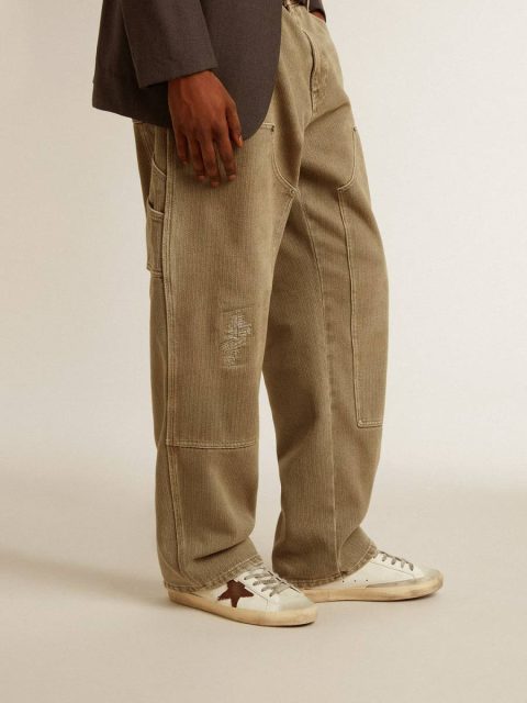 Men's Bio-Based Super-Star With Canvas Star And Dark Brown Leather Heel Tab Men Golden Goose Super-Star - Image 3