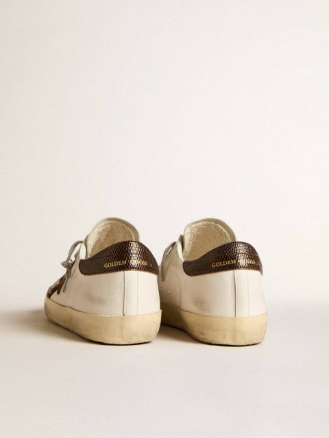 Men's Bio-Based Super-Star With Canvas Star And Dark Brown Leather Heel Tab Men Golden Goose Super-Star - Image 5