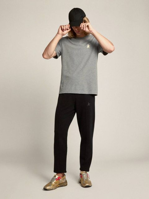 Men's Black Joggers With Star On The Front Black Jeans & Pants Golden Goose Men - Image 4
