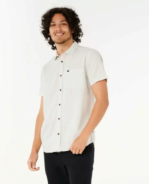 Mens Classic Surf Washed Short Sleeve Shirt Rip Curl Shirts & Flannels - Image 3