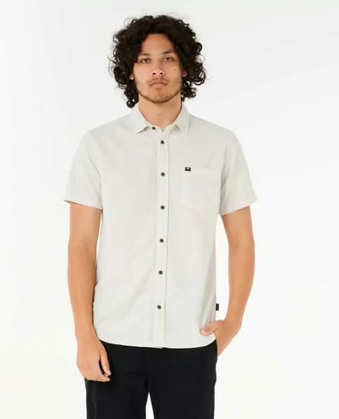 Mens Classic Surf Washed Short Sleeve Shirt Rip Curl Shirts & Flannels