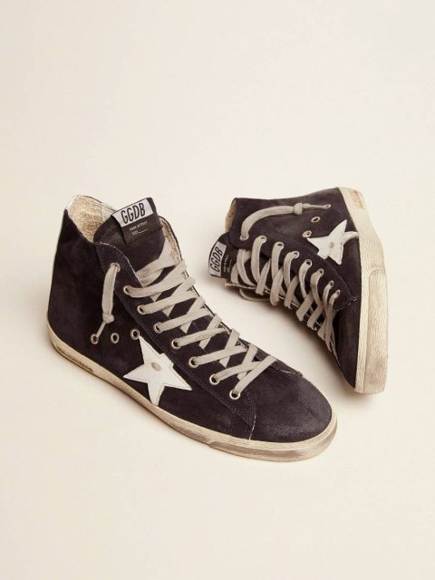 Men's Francy In Leather With Leather Star And Heel Tab Francy Golden Goose Men - Image 2