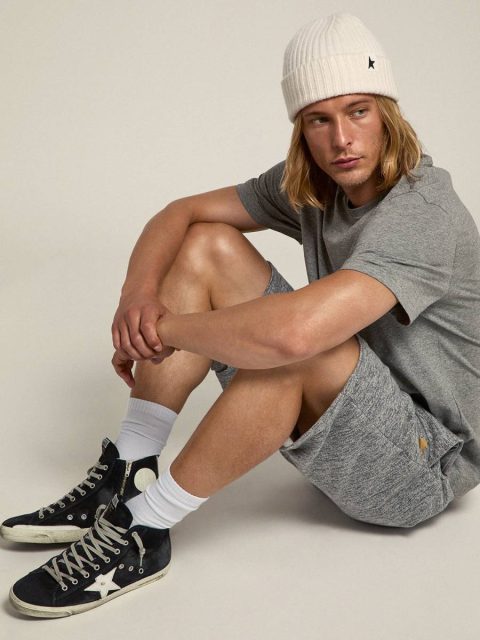 Men's Francy In Leather With Leather Star And Heel Tab Francy Golden Goose Men - Image 3