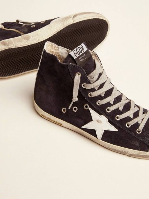 Men's Francy In Leather With Leather Star And Heel Tab Francy Golden Goose Men - Image 4