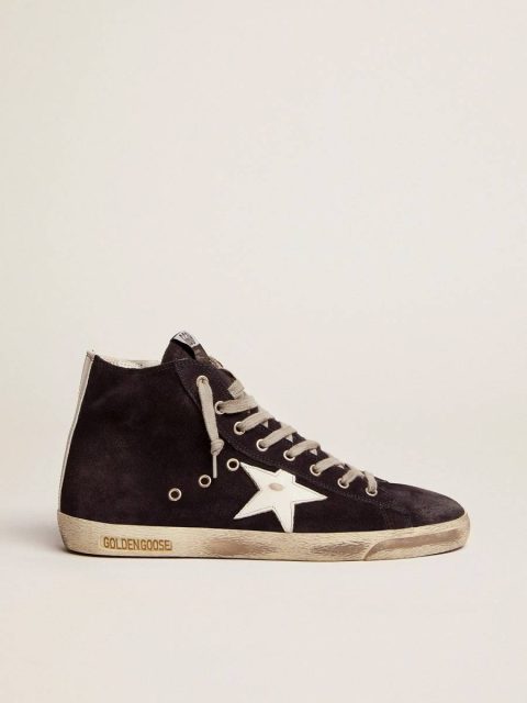 Men's Francy In Leather With Leather Star And Heel Tab Francy Golden Goose Men