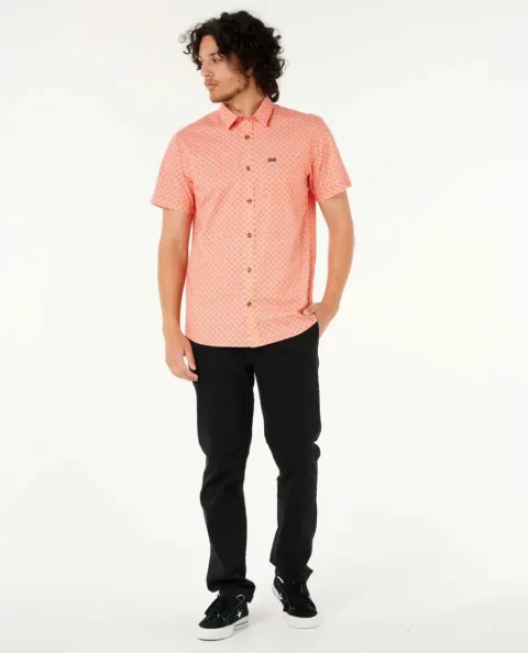 Mens Fun Times Ditsy Short Sleeve Shirt Rip Curl Shirts & Flannels - Image 4