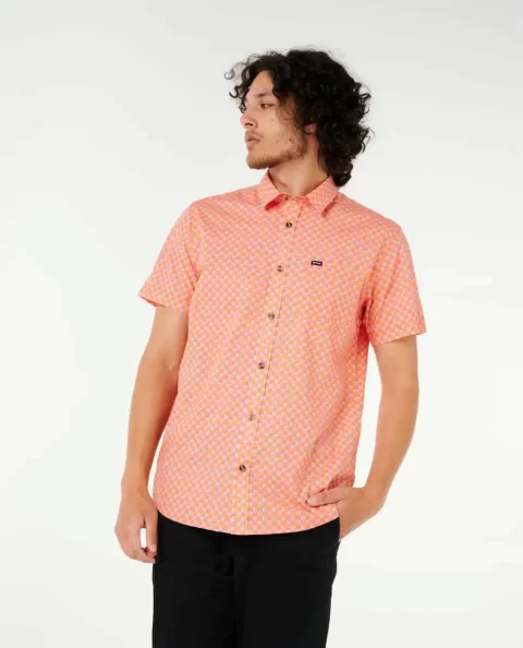 Mens Fun Times Ditsy Short Sleeve Shirt Rip Curl Shirts & Flannels