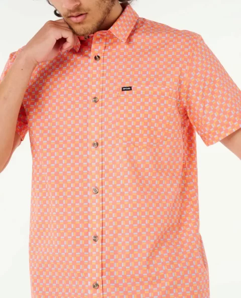 Mens Fun Times Ditsy Short Sleeve Shirt Rip Curl Shirts & Flannels - Image 5