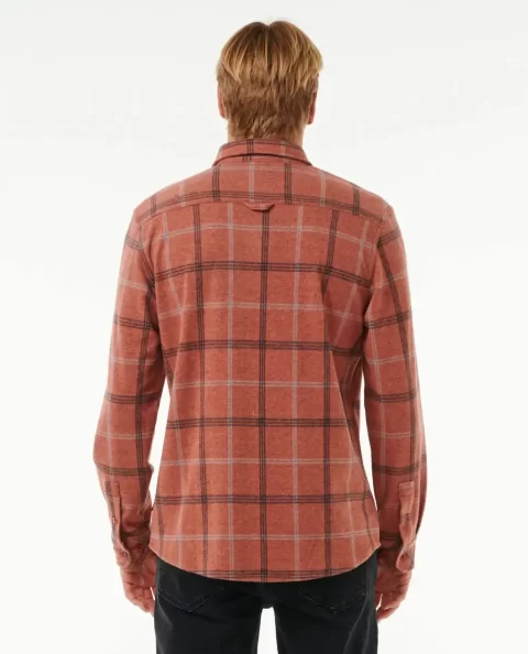 Mens Grid Long Sleeve Shirt Rip Curl Clothing - Image 3