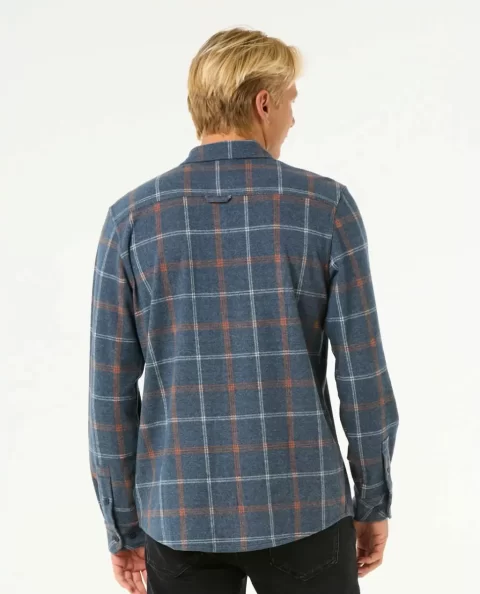 Mens Grid Long Sleeve Shirt Rip Curl Shirts & Flannels - Image 3