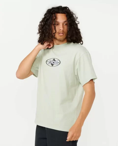 Mens Heritage Oval Tee Tees & Tanks Rip Curl - Image 2