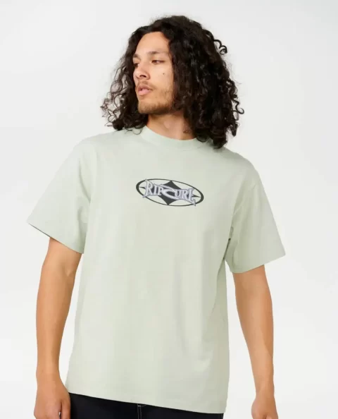 Mens Heritage Oval Tee Tees & Tanks Rip Curl